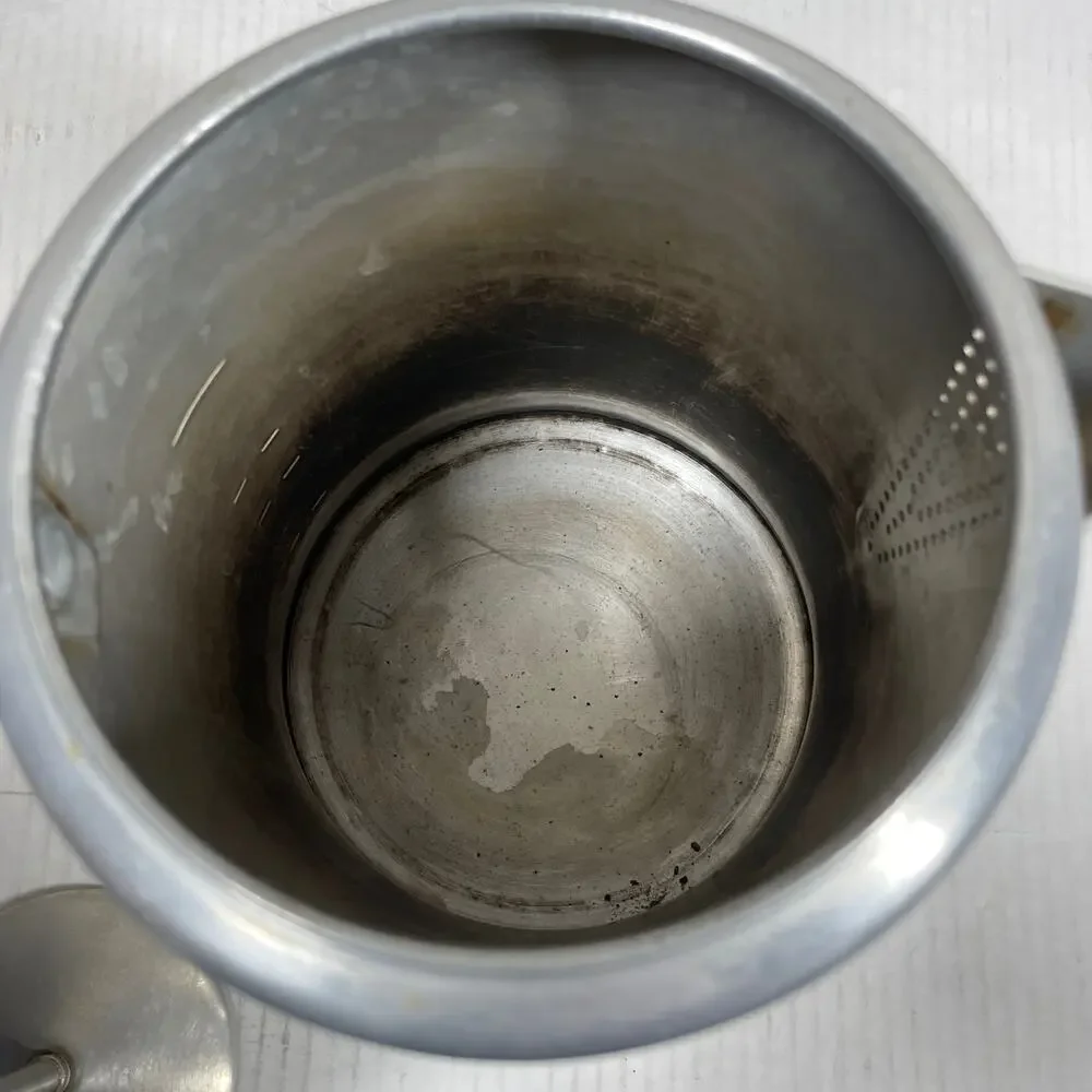 Vintage‎ Mirro Aluminum M-0814 Campfire Stove Top Percolator Coffee Pot